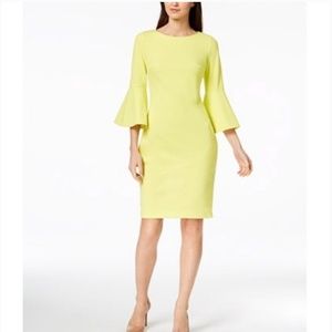 Calvin Klein bell sleeve dress